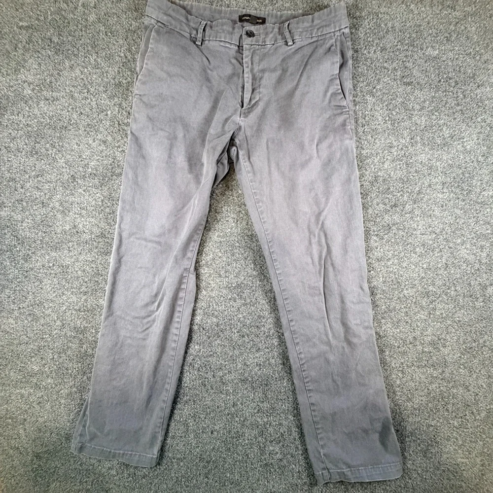 Banana Republic Chino Pant Mens 32x32 Gray Stretch Streetwear Classic‎ Straight